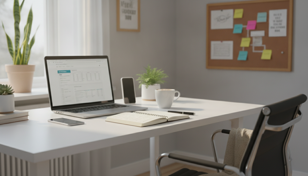 erfahren sie die wichtigsten ersten schritte für den erfolgreichen start in die selbstständigkeit im home-office und wie sie ihren arbeitsplatz optimal einrichten.