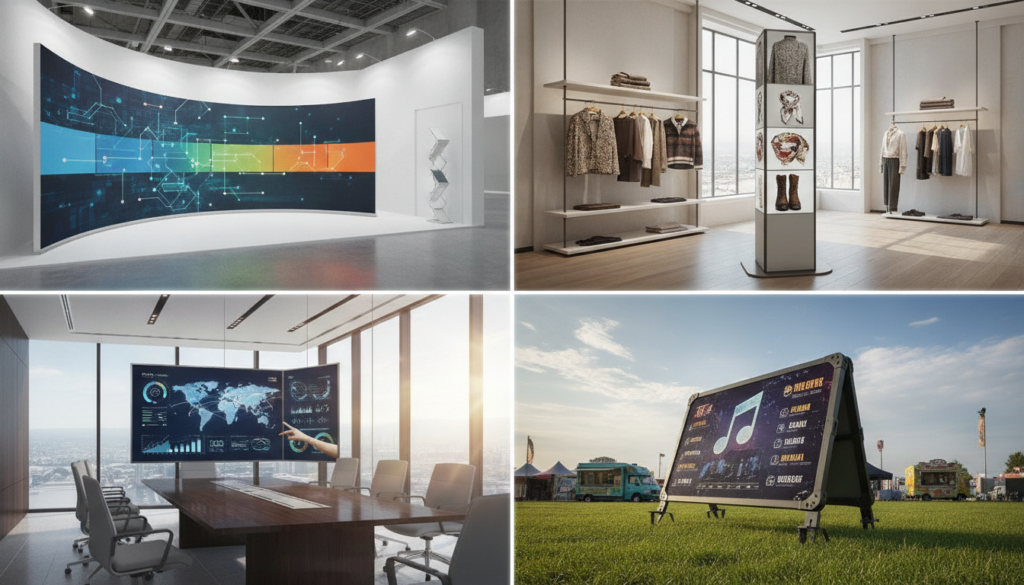 entdecken sie die vielfältigen einsatzmöglichkeiten von faltdisplays in marketing, messen und präsentationen. erfahren sie, wie sie flexibel und effektiv ihre botschaft vermitteln.