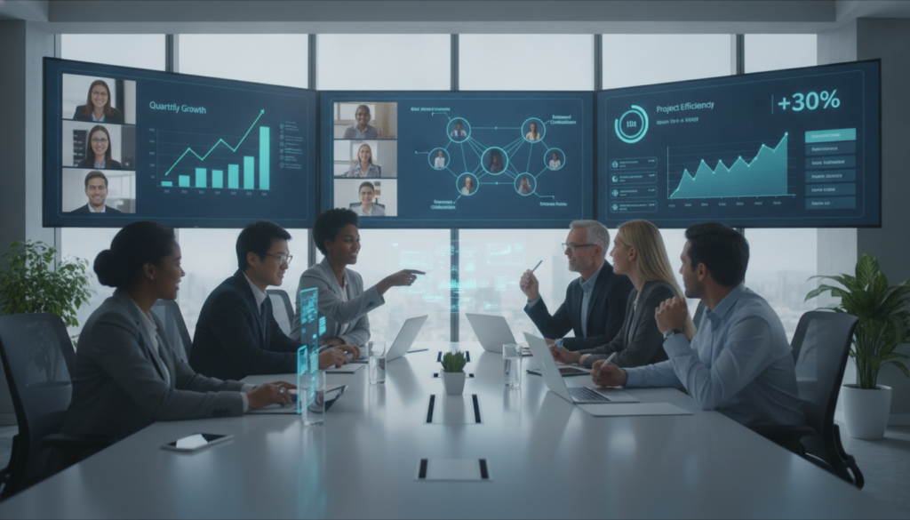 entdecken sie, wie virtuelle meetings die effizienz und produktivität ihres unternehmens steigern können. erfahren sie strategien zur optimierung der zusammenarbeit und verbesserung der unternehmensleistung durch digitale kommunikation.