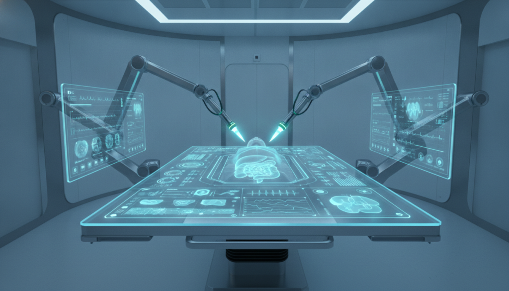 erfahren sie, wie die digitalisierung den medizinischen op-tisch in einen intelligenten smart table verwandelt und die chirurgie durch innovative technologien revolutioniert.